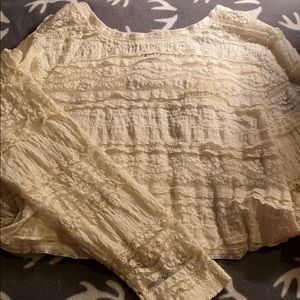 long sleeve lace cover up